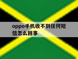 oppo手机收不到任何短信怎么回事