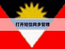 打开短信同步管理