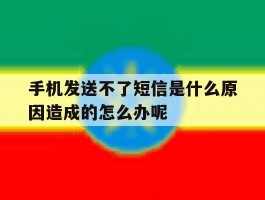 手机发送不了短信是什么原因造成的怎么办呢