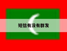 短信有没有群发