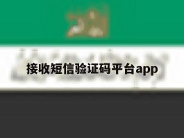 接收短信验证码平台app