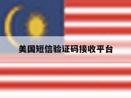 美国短信验证码接收平台