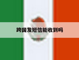 跨国发短信能收到吗