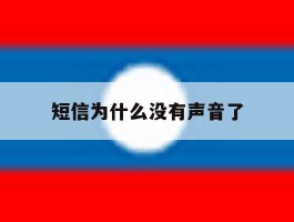 短信为什么没有声音了