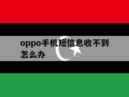 oppo手机短信息收不到怎么办