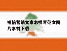 关于短信营销文案怎样写范文图片素材下载的信息