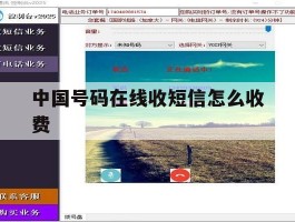 中国号码在线收短信怎么收费
