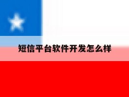 短信平台软件开发怎么样