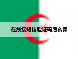 在线接短信验证码怎么弄