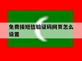 免费接短信验证码网页怎么设置