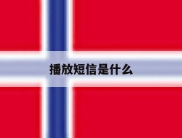 播放短信是什么