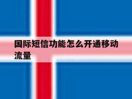 国际短信功能怎么开通移动流量