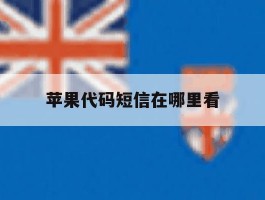 苹果代码短信在哪里看