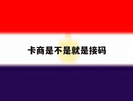 卡商是不是就是接码