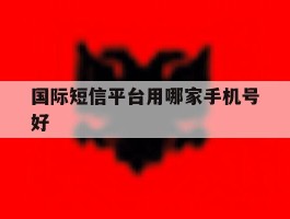 国际短信平台用哪家手机号好