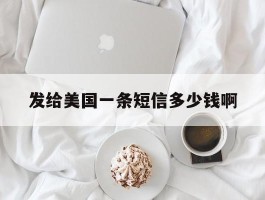 发给美国一条短信多少钱啊