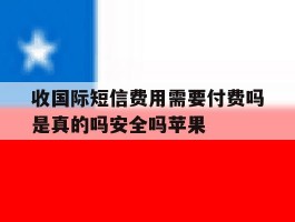 收国际短信费用需要付费吗是真的吗安全吗苹果的简单介绍